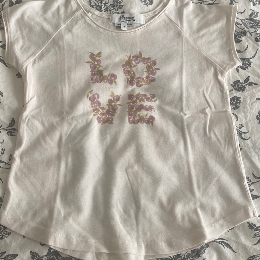 Tee shirt, bonpoint, 3y, « love »